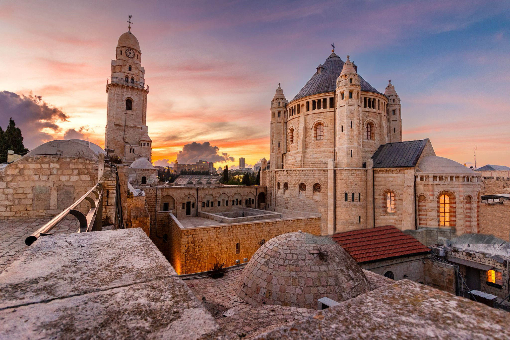 Blick auf den Zionsberg und Jerusalem